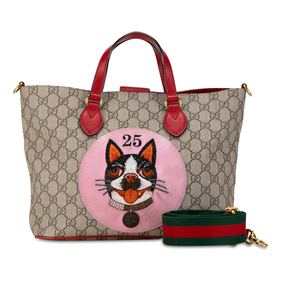 GUCCI GG Supreme Bosco Satchel - Picture 11 of 11